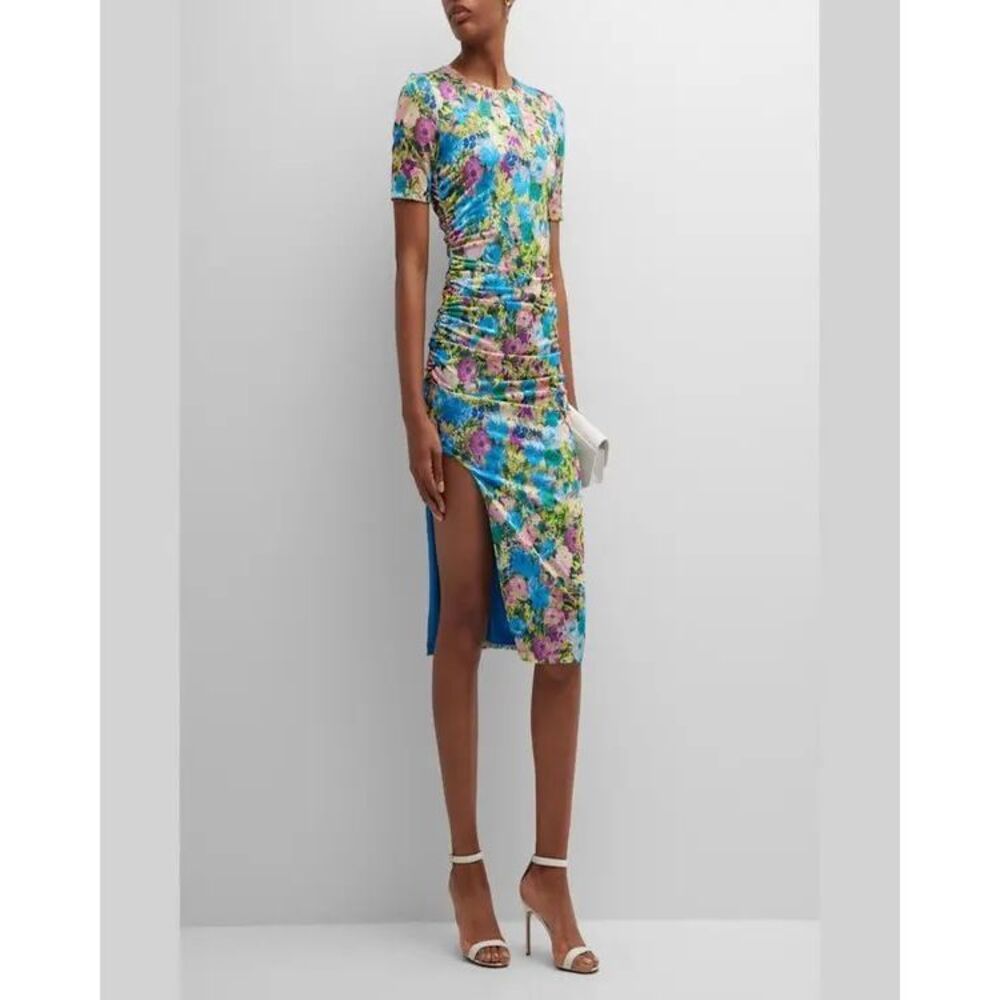 Black Halo Delina Sheath Dress - Brushed Bloom US 8 $460